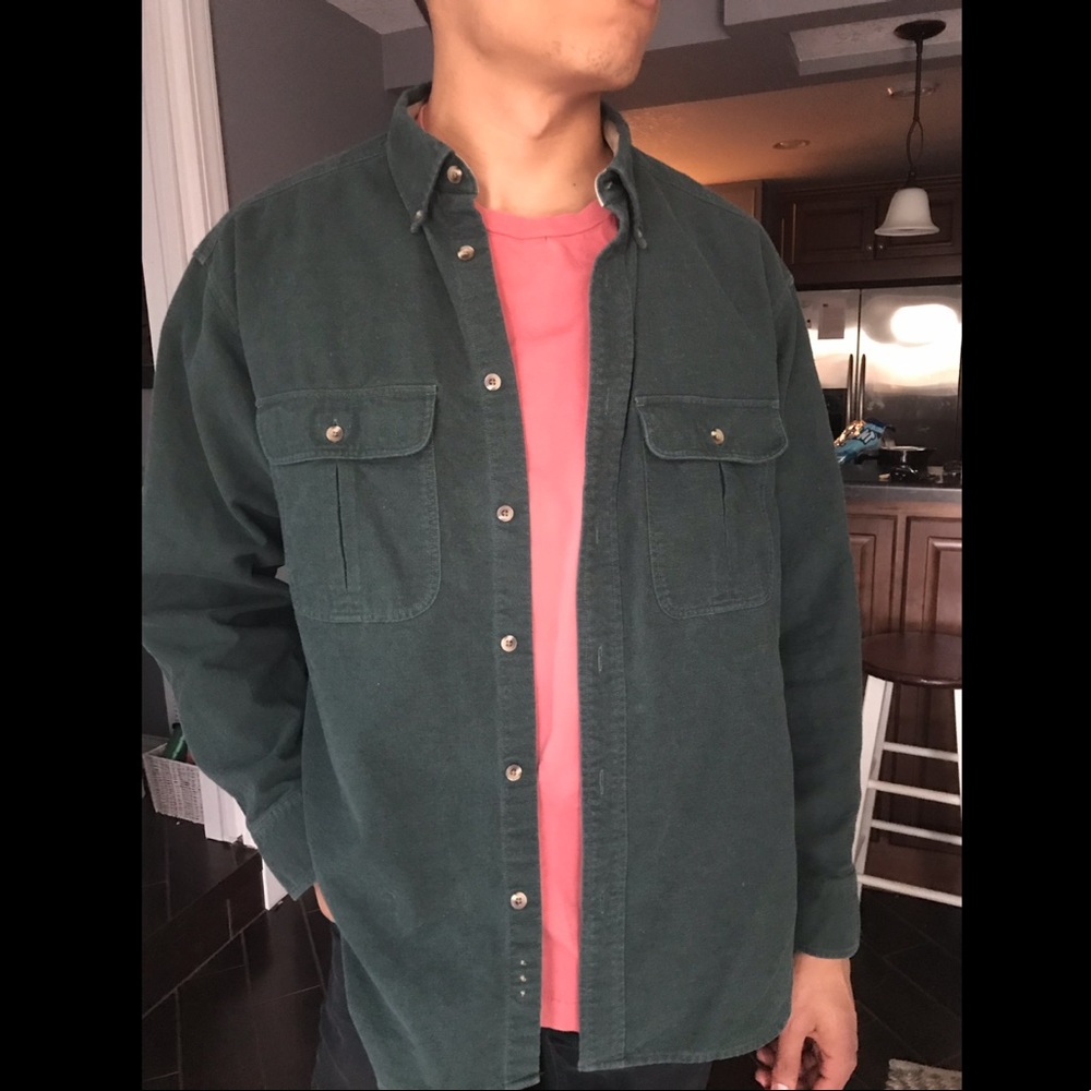 Cabela’s Green Outdoor Long Sleeve Button Down